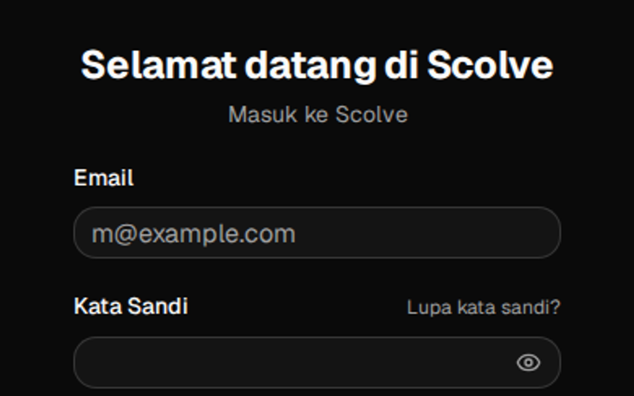 Screenshot produk untuk attendance